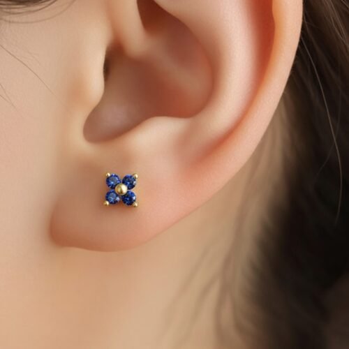 Sapphire Stud Earrings – Wisdom & Elegance Jewelry