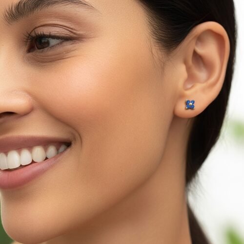 Sapphire Stud Earrings – Wisdom & Elegance Jewelry