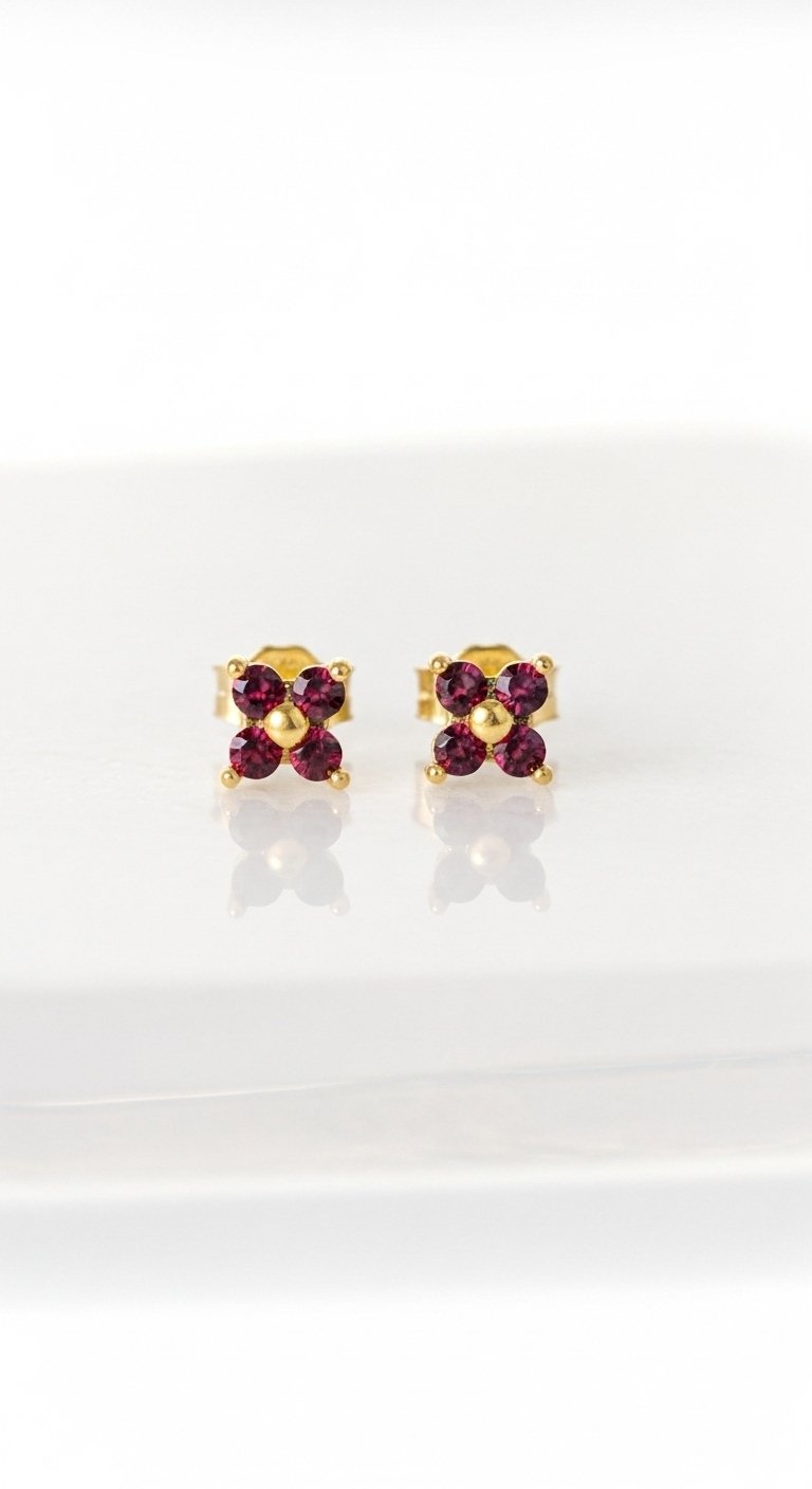 Ruby Stud Earrings – Passion & Elegance Jewelry