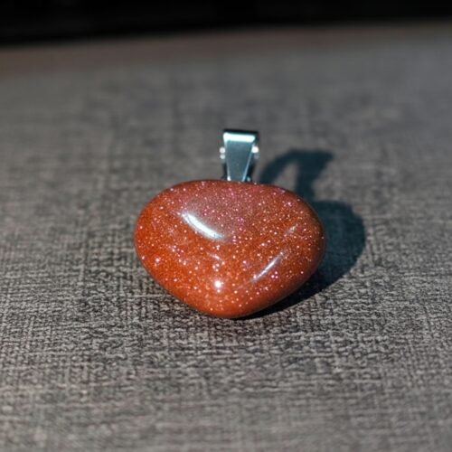 Gold Sandstone Pendant – Sparkling Natural Stone