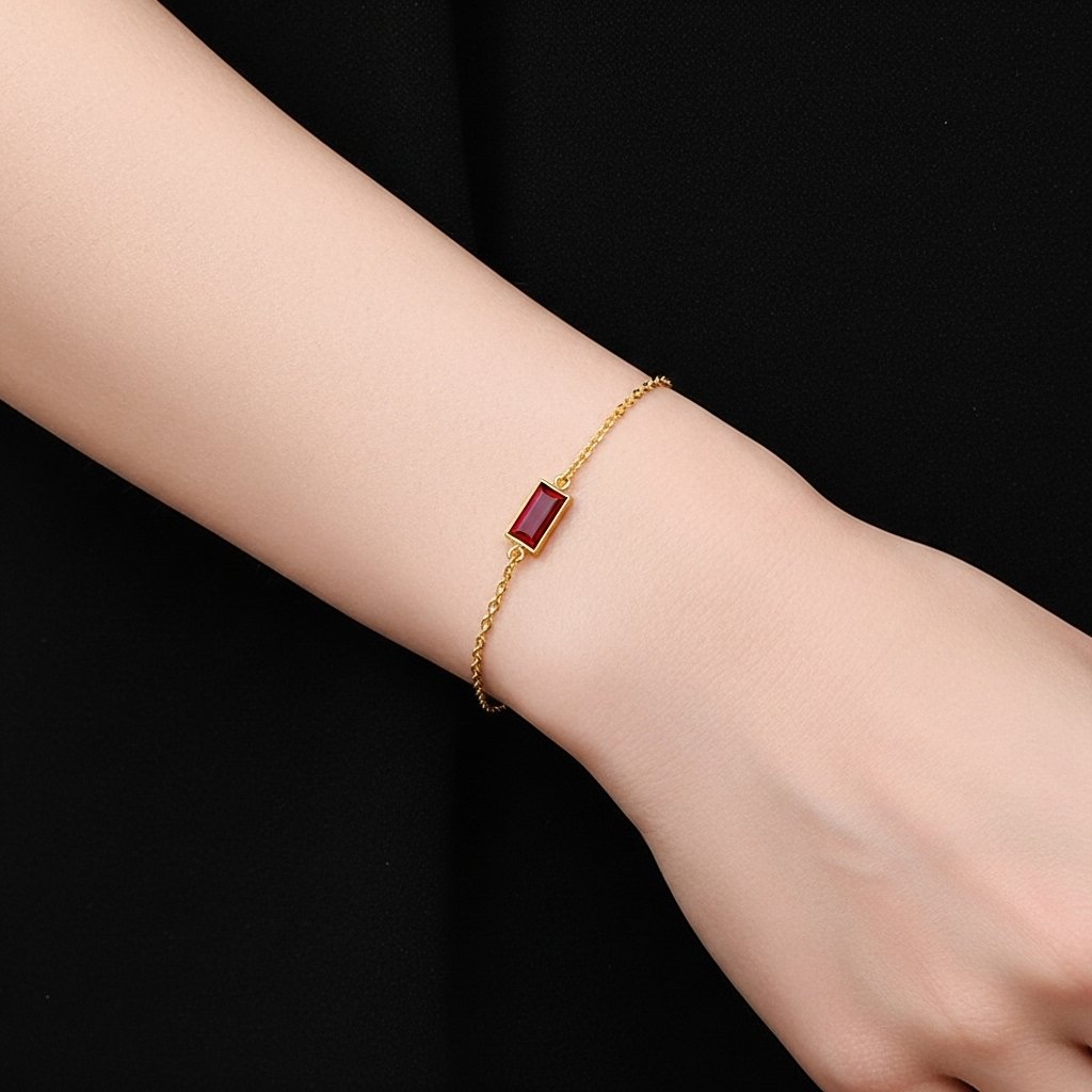 Volcano Bracelet – Fiery Red Stone Jewelry