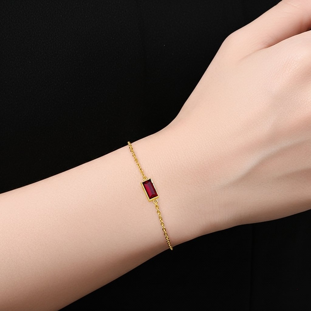 Volcano Bracelet – Fiery Red Stone Jewelry
