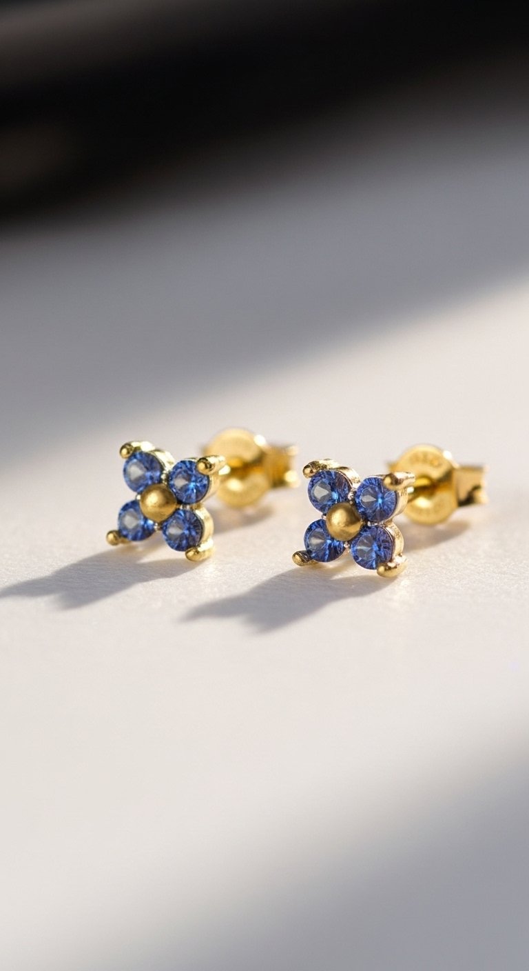Sapphire Stud Earrings – Wisdom & Elegance Jewelry