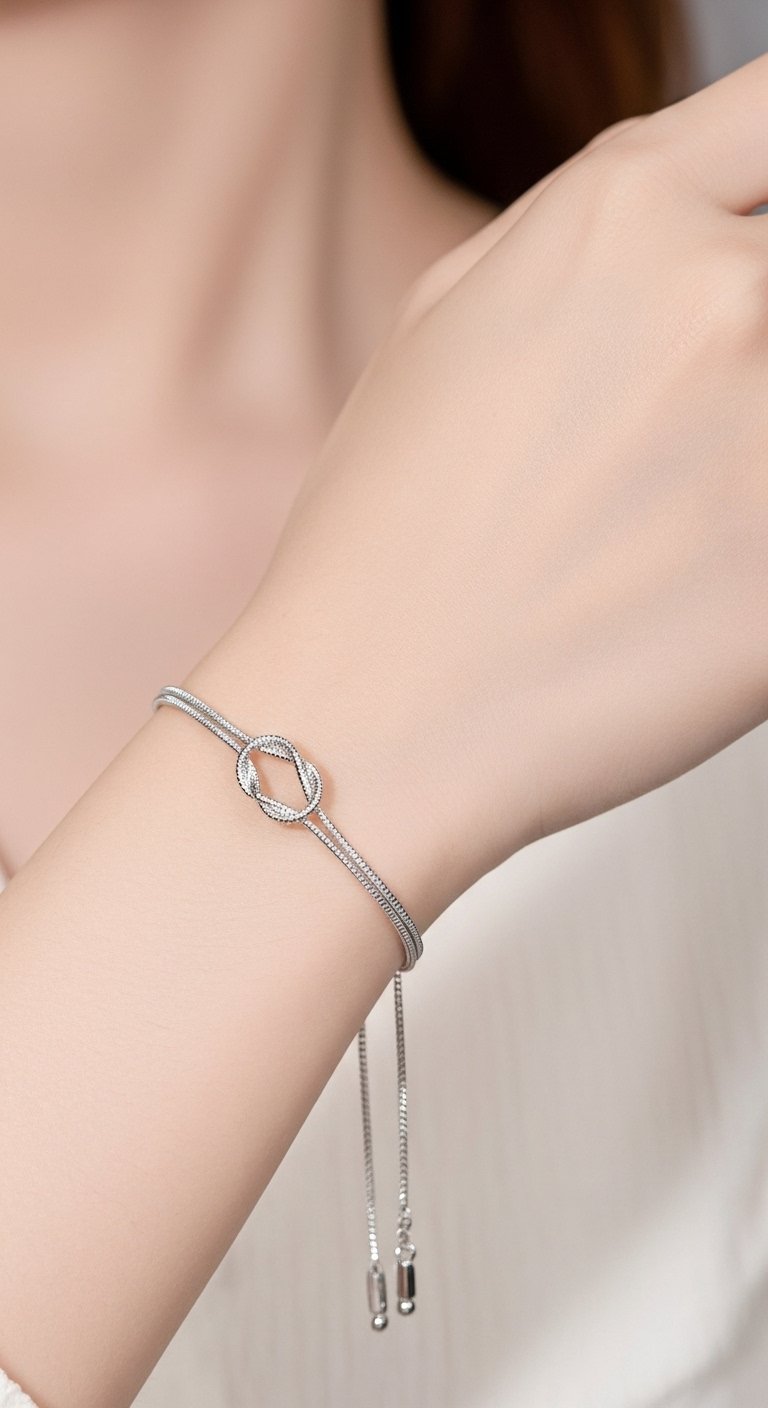 Silver Knot Bracelet – Timeless Symbol of Unity