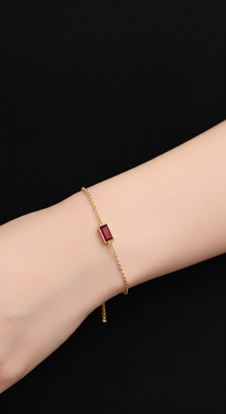 Volcano Bracelet – Fiery Red Stone Jewelry