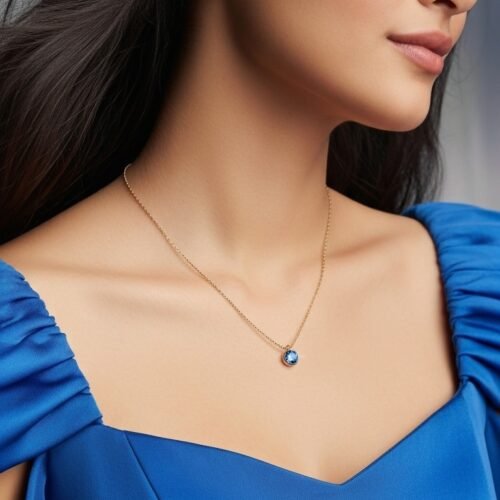Light Sapphire Necklace – Serenity & Elegance