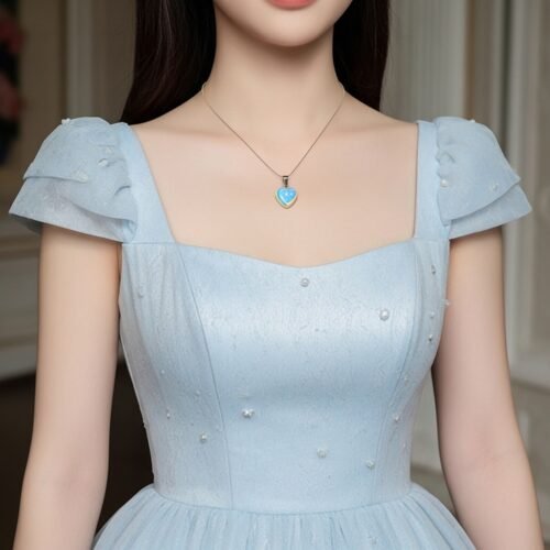 Opal Heart Necklace – Stone of Inspiration & Love