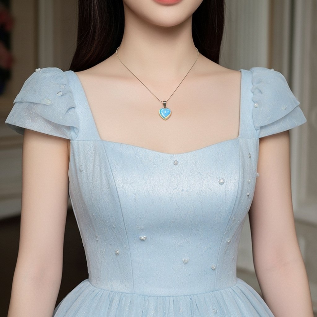 Opal Heart Necklace – Stone of Inspiration & Love